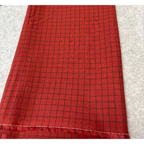 Red & Black Plaid Cotton Fabric 1/2 yard x 40" for Sewing & Crafting Projects - Picture 5 of 7